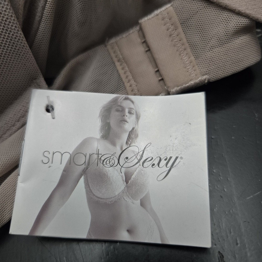 Smart & Sexy Bra Womens 34C Taupe Underwired Push Up Max Cleavage Plunge SA276 - Picture 9 of 9